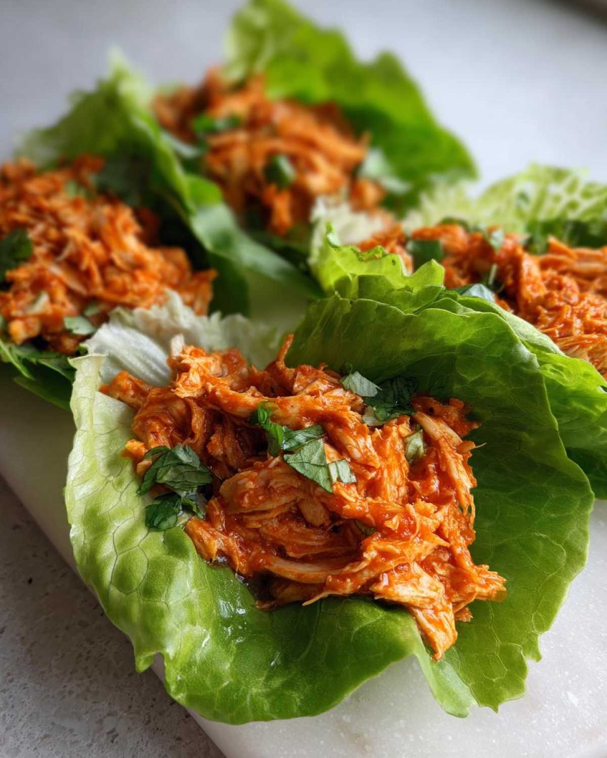 Whole30 Buffalo Chicken Lettuce Wraps (Saucy & Low-Carb) - detail 2