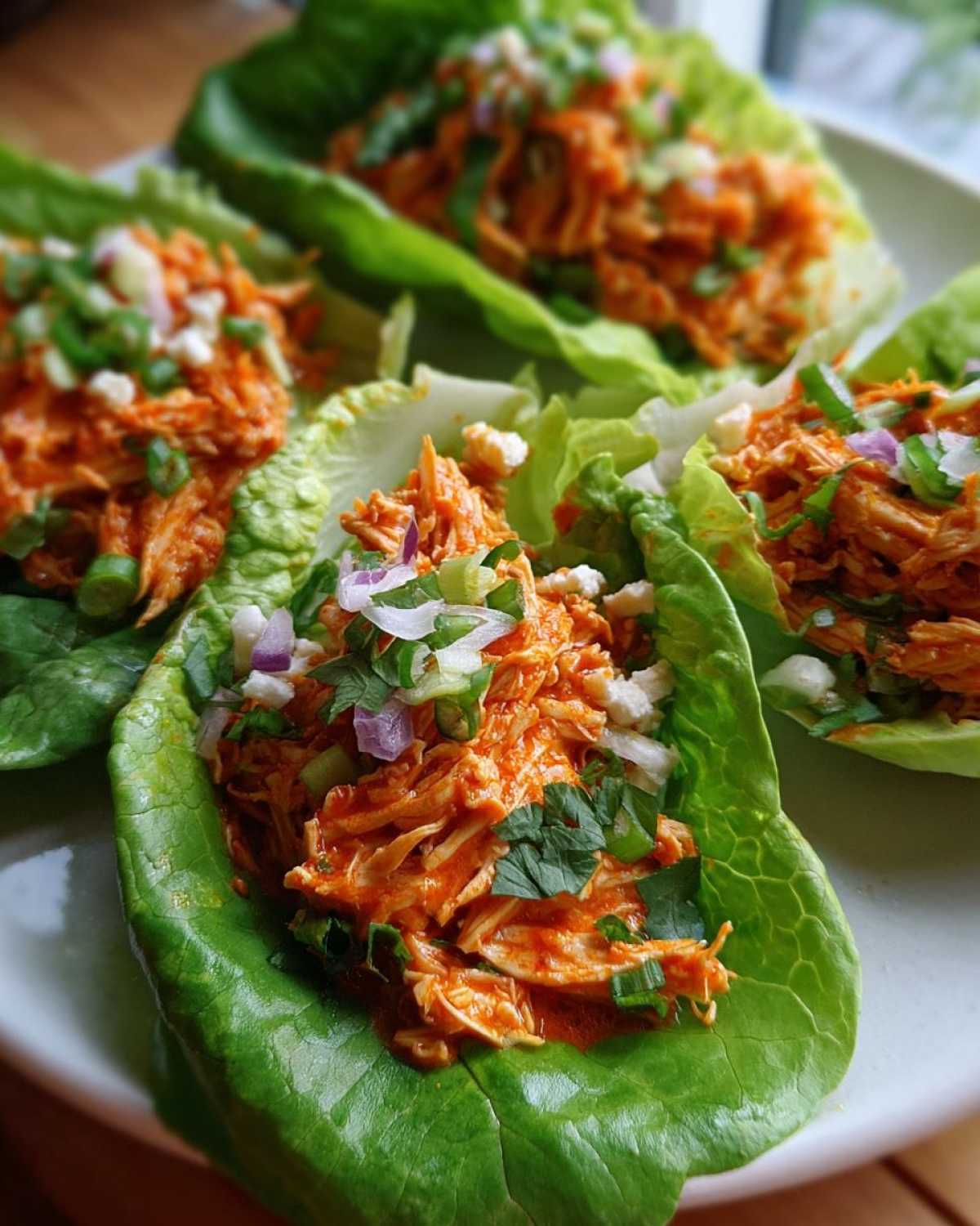 Whole30 Buffalo Chicken Lettuce Wraps (Saucy & Low-Carb) - detail 3