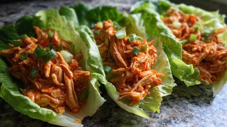 Whole30 Buffalo Chicken Lettuce Wraps (Saucy & Low-Carb)
