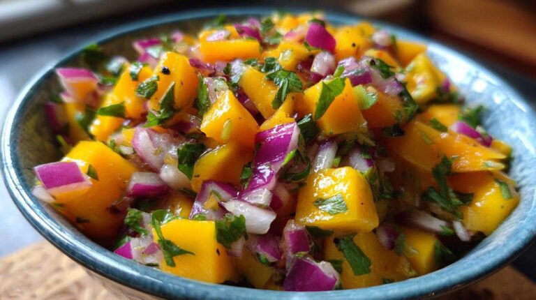 5-Minute Mango Salsa (Fresh & Flavorful)