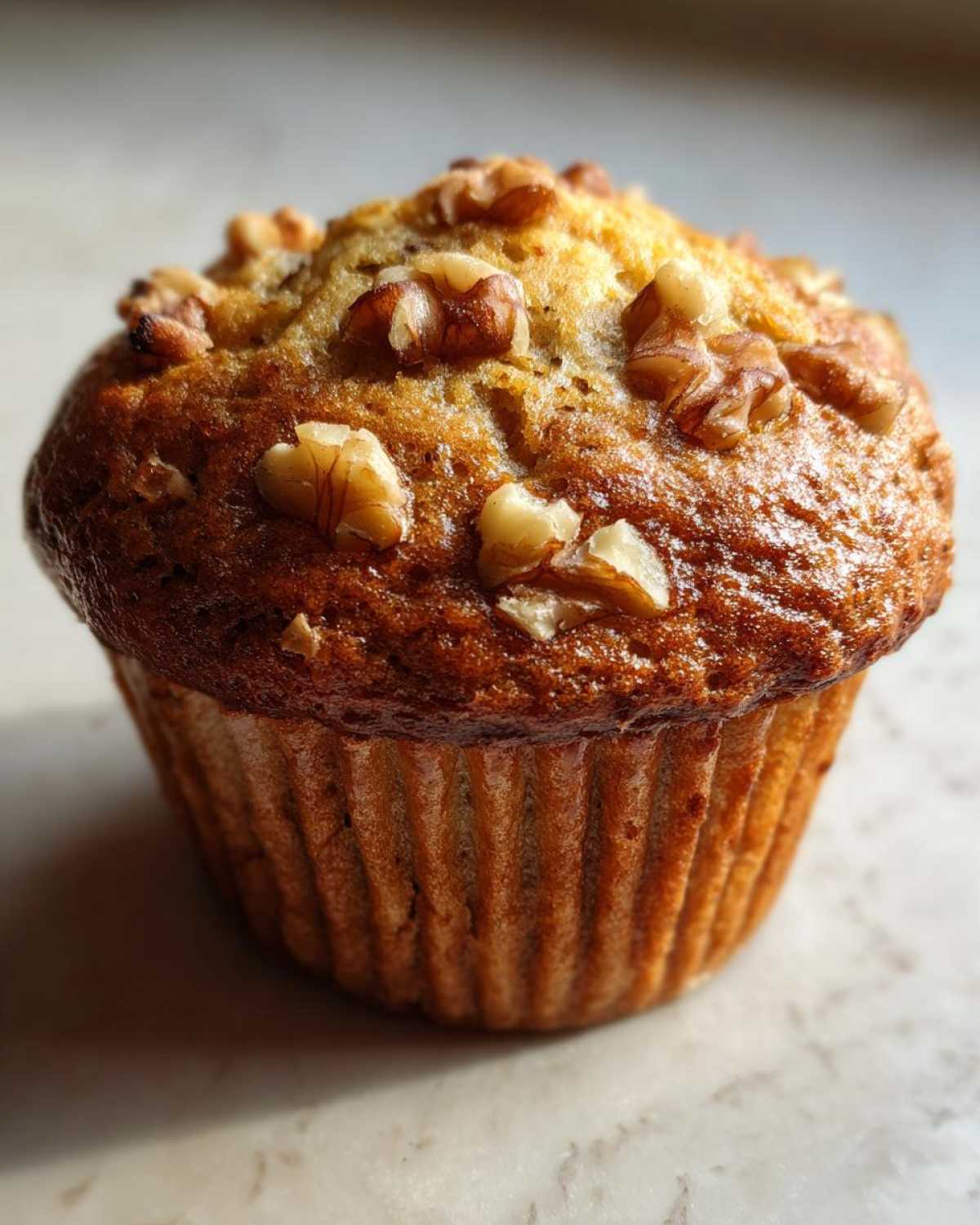 Banana walnut muffins - detail 2