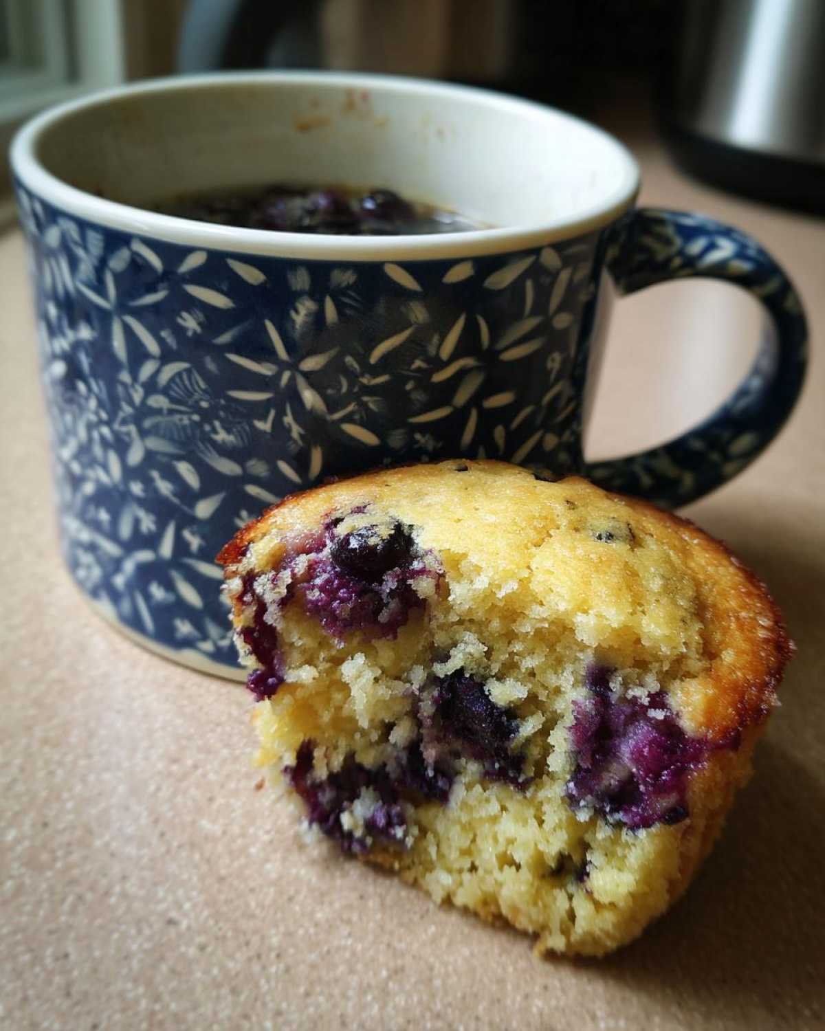 Blueberry Muffin Mug Cake (Quick Single-Serve Breakfast) - detail 1