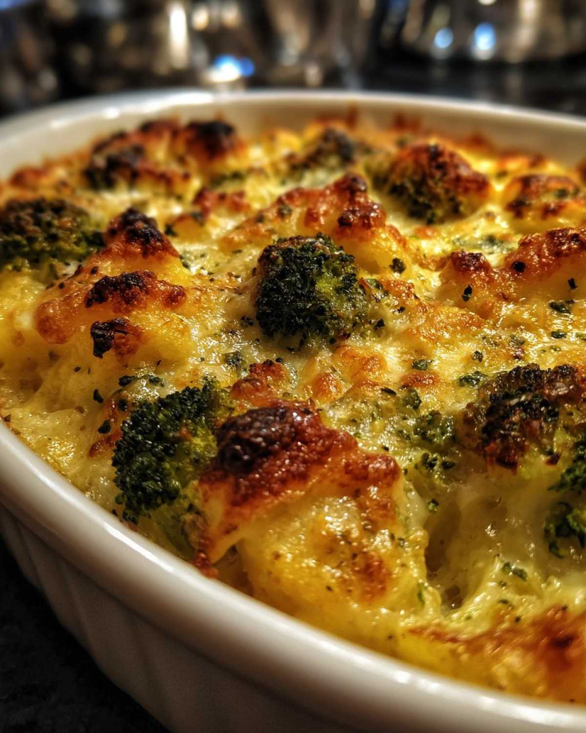 Broccoli cheddar squash casserole - detail 1