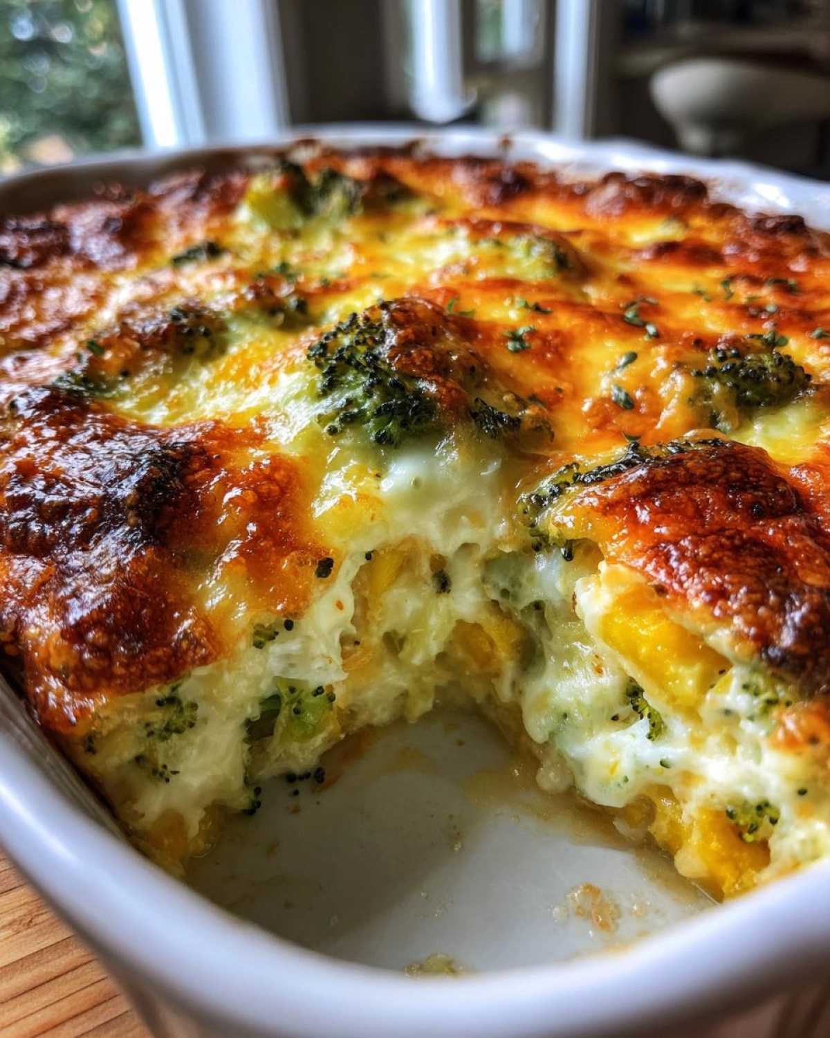 Broccoli cheddar squash casserole - detail 4