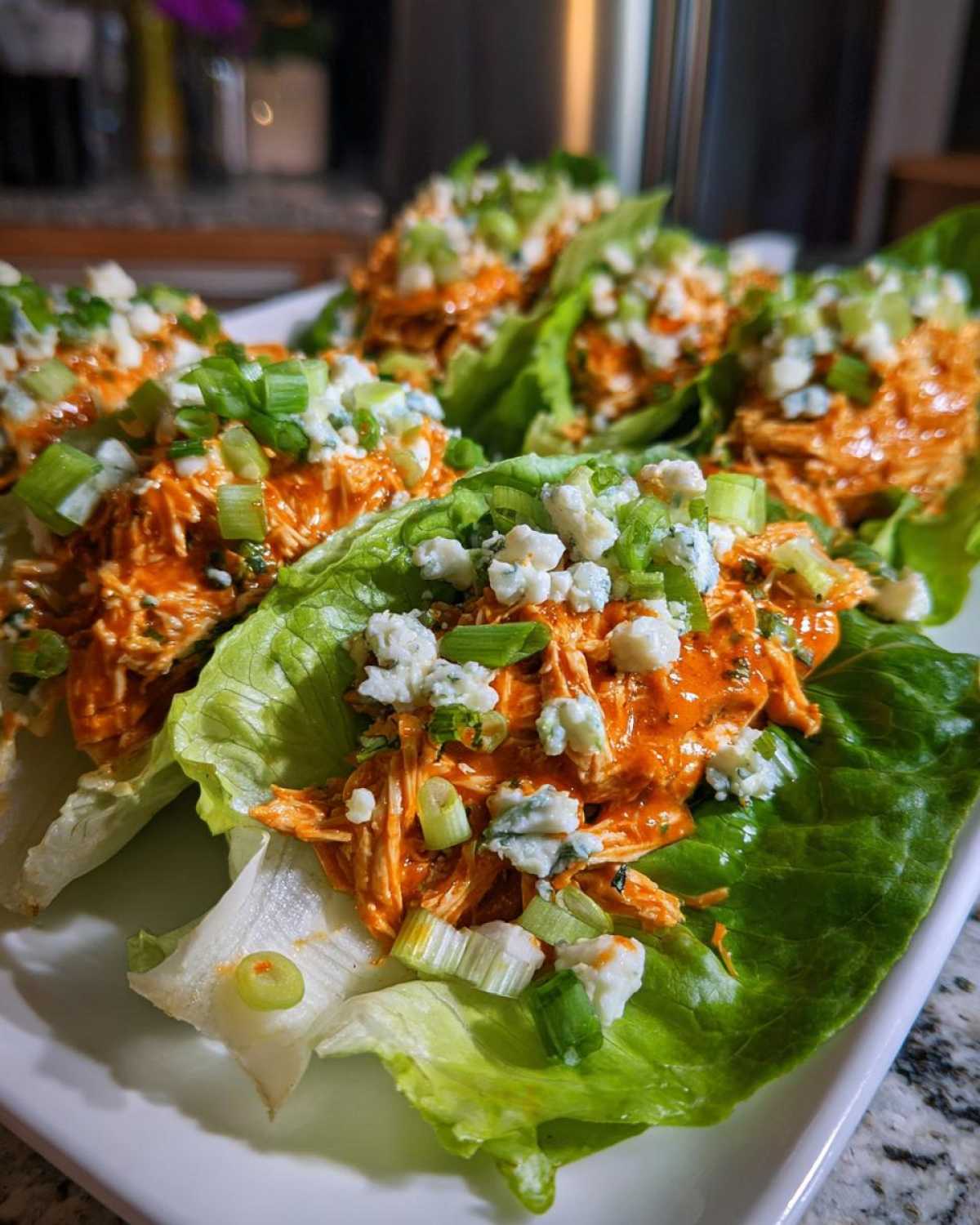 Buffalo Chicken Lettuce Wraps (15-Minute Keto Dinner) - detail 3