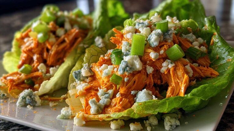 Buffalo Chicken Lettuce Wraps (15-Minute Keto Dinner)