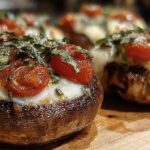 Caprese Stuffed Mushrooms (Quick 20-Min Appetizer)