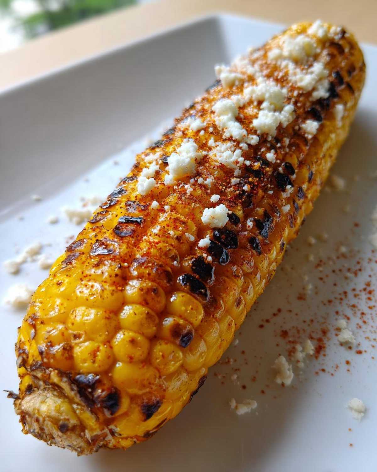 Charred Mexican street corn - detail 4