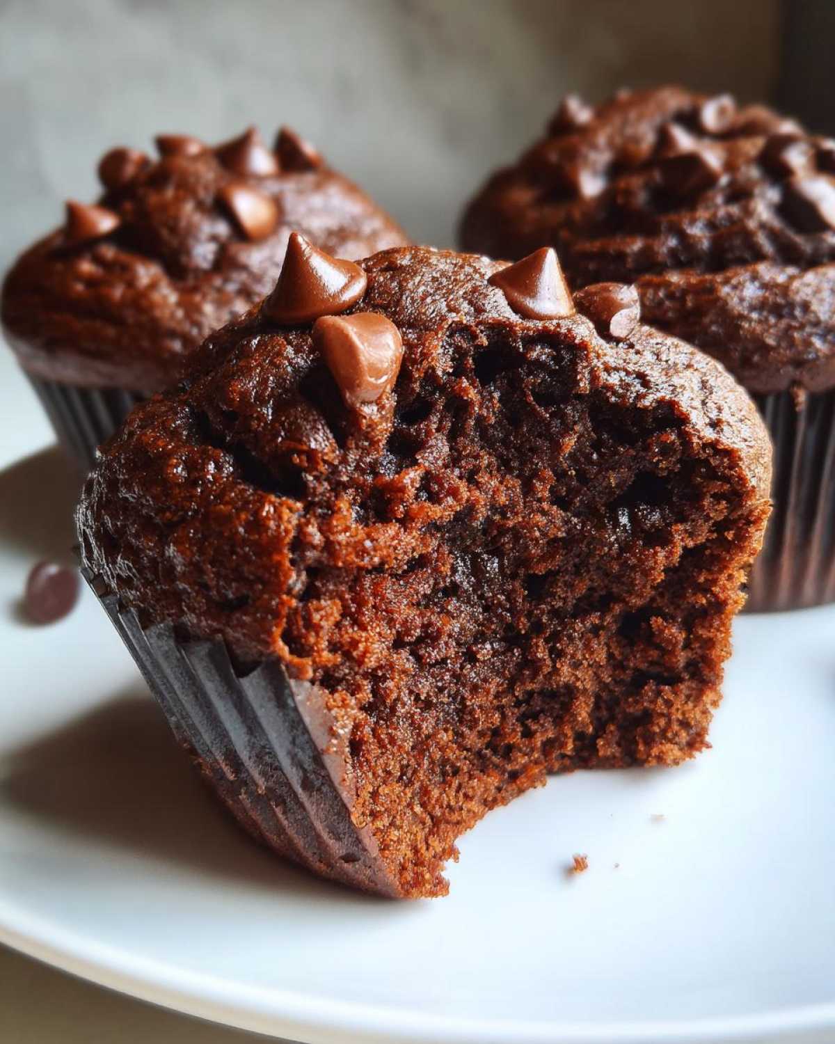 Chocolate protein muffins - detail 3
