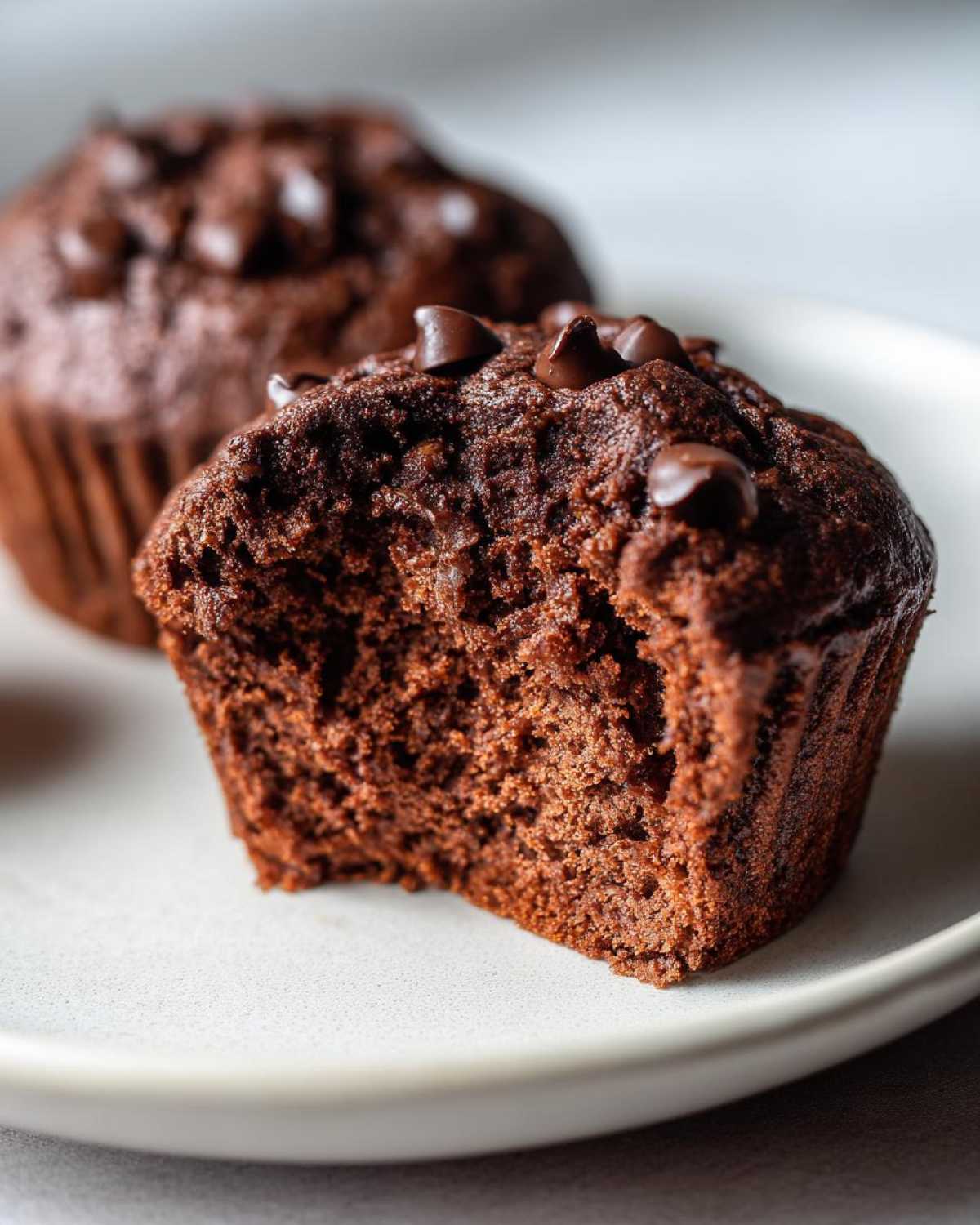 Chocolate protein muffins - detail 4