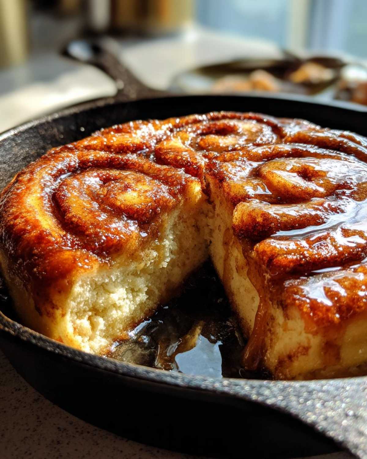 Cinnamon Roll Pancake Skillet (20-Min Breakfast Hack) - detail 3