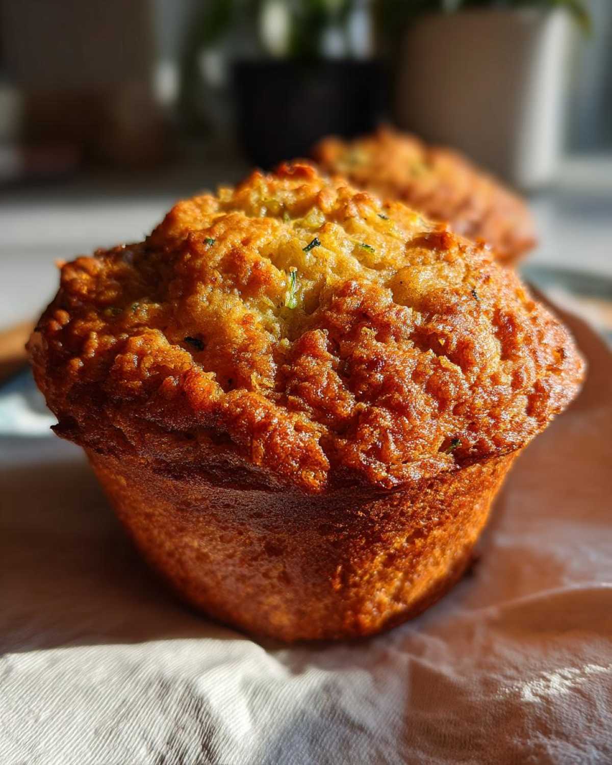 Classic zucchini muffins - detail 3