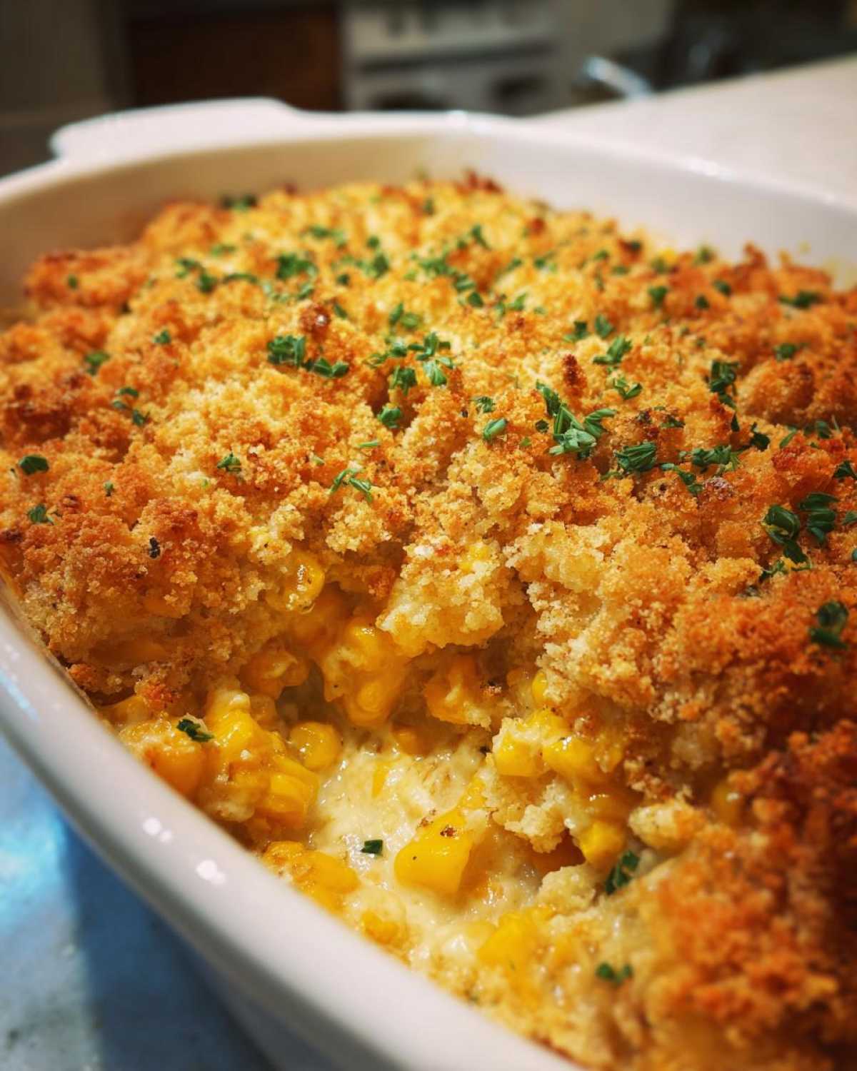 Corn and squash casserole - detail 4