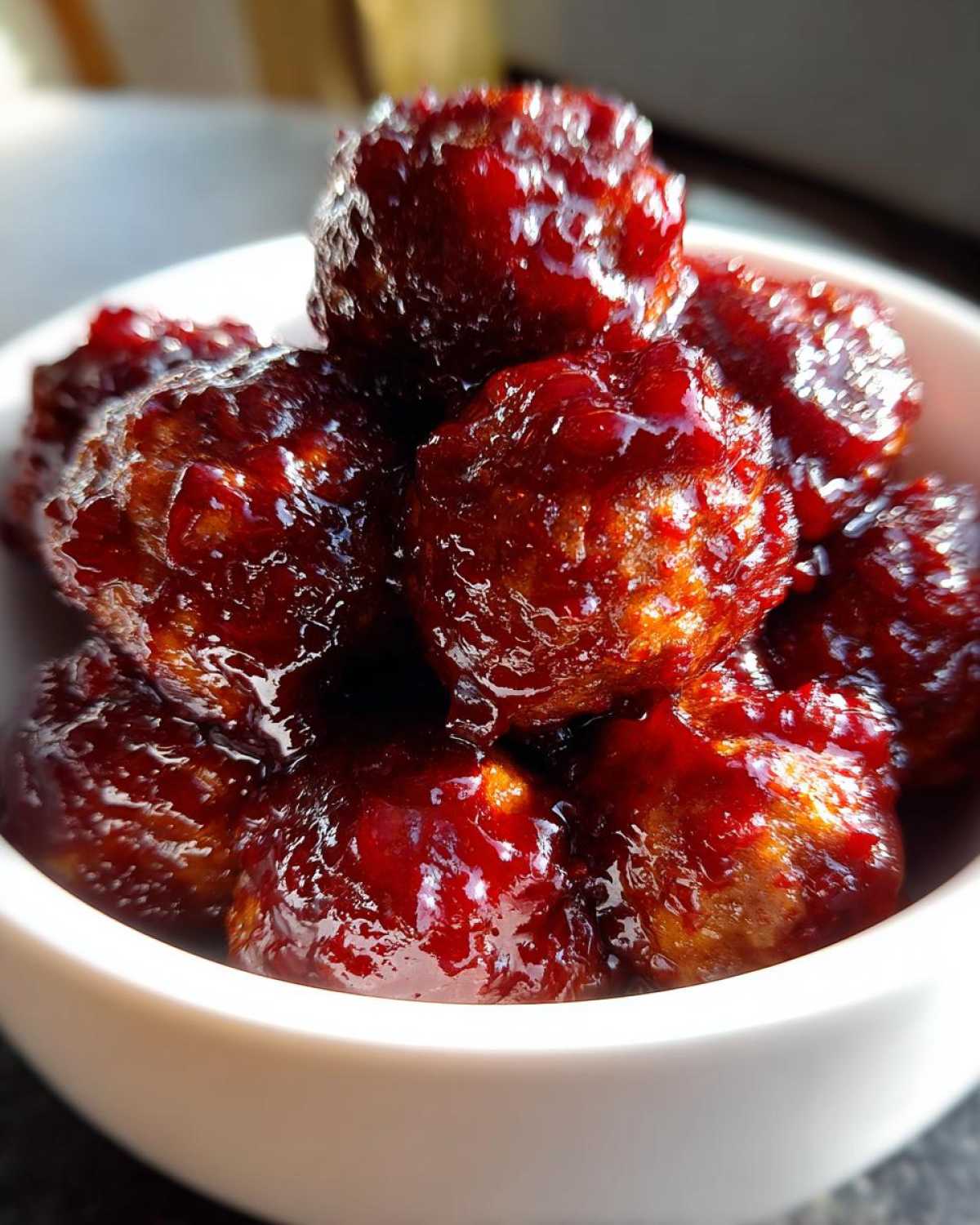 Cranberry-Glazed Cocktail Meatballs (20-Min Party Bite) - detail 1