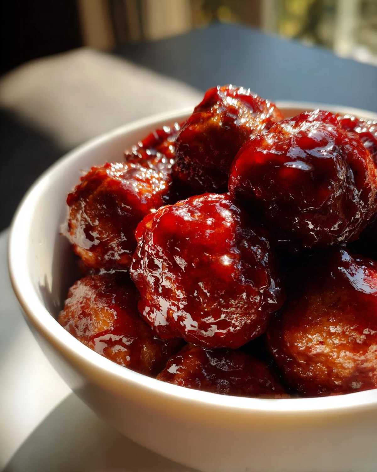Cranberry-Glazed Cocktail Meatballs (20-Min Party Bite) - detail 2