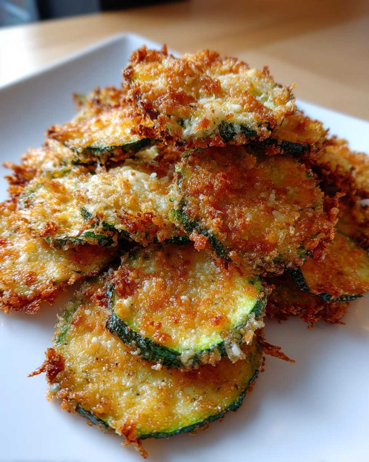 Crispy Zucchini Parmesan Chips (15-Minute Healthy Snack) - detail 1