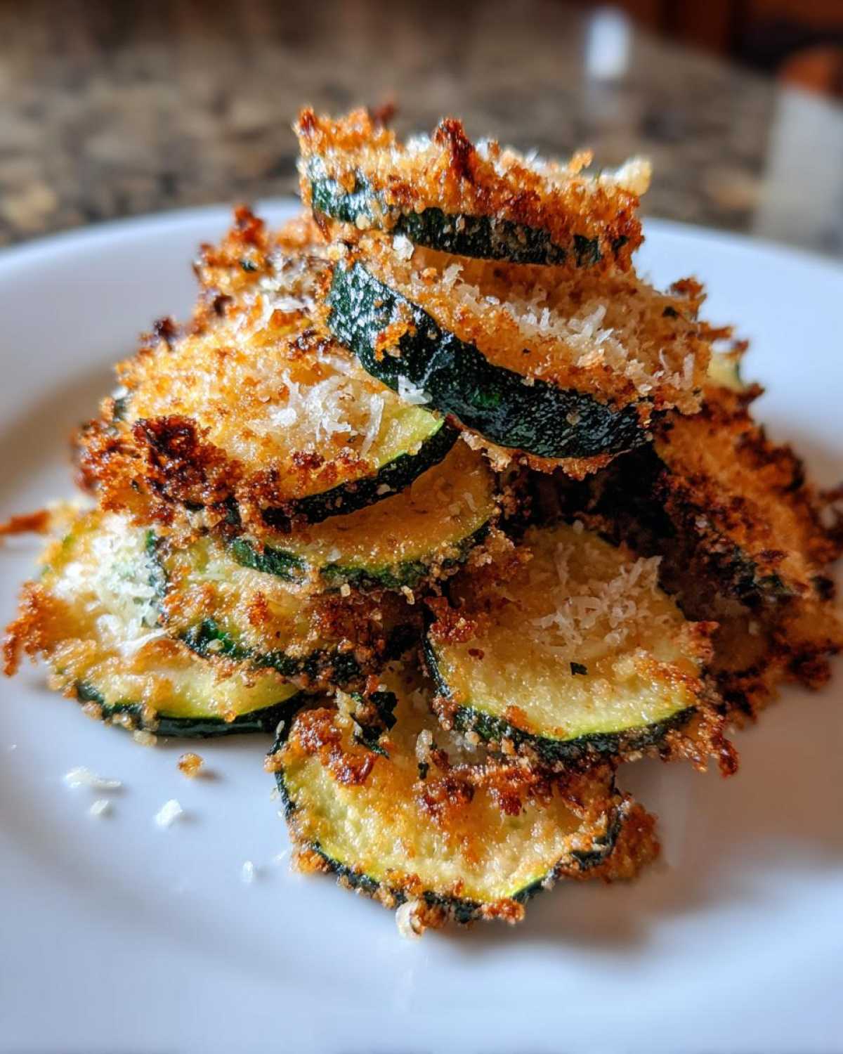Crispy Zucchini Parmesan Chips (15-Minute Healthy Snack) - detail 4