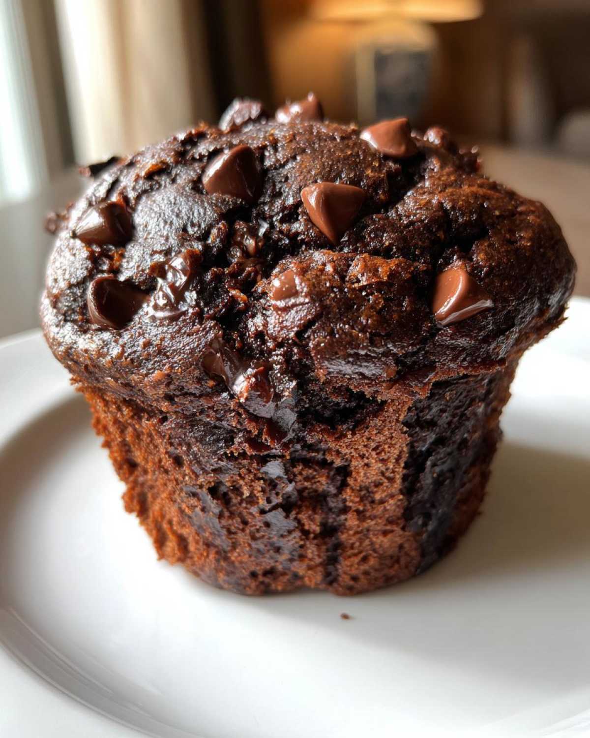 Double chocolate chip muffins - detail 1