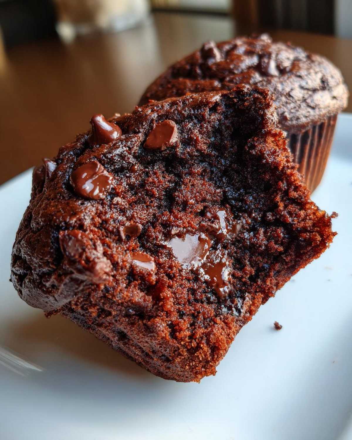 Double chocolate chip muffins - detail 4