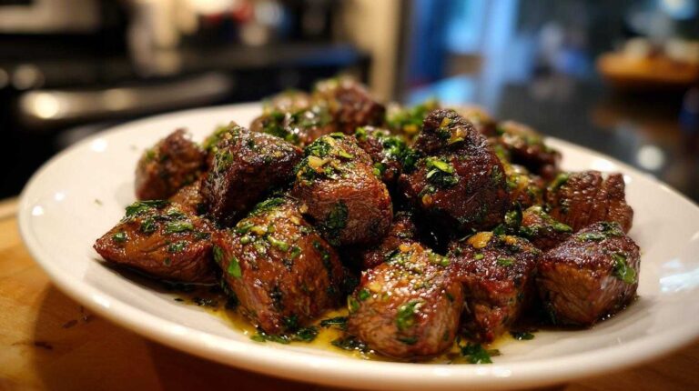 Garlic Butter Steak Bites (15-Minute Gourmet App)