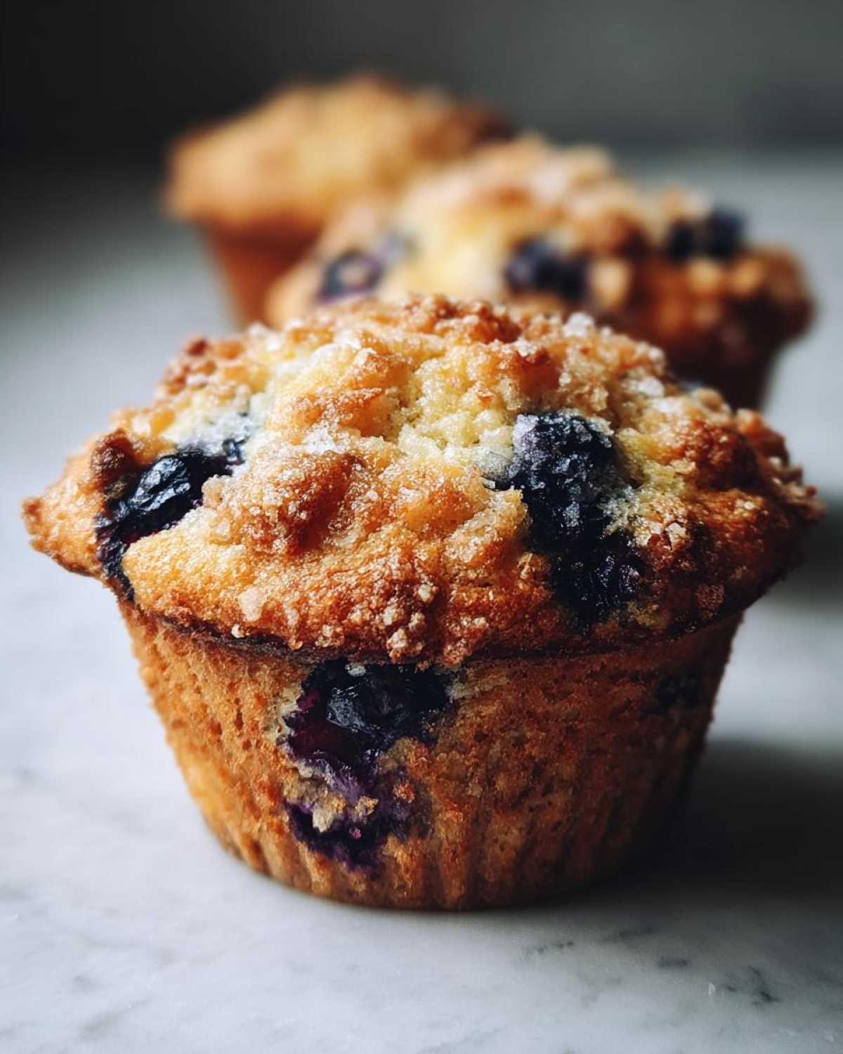Gluten-free blueberry muffins - detail 3