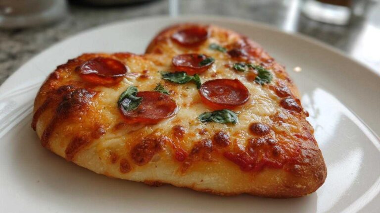 Heart-Shaped Pizza