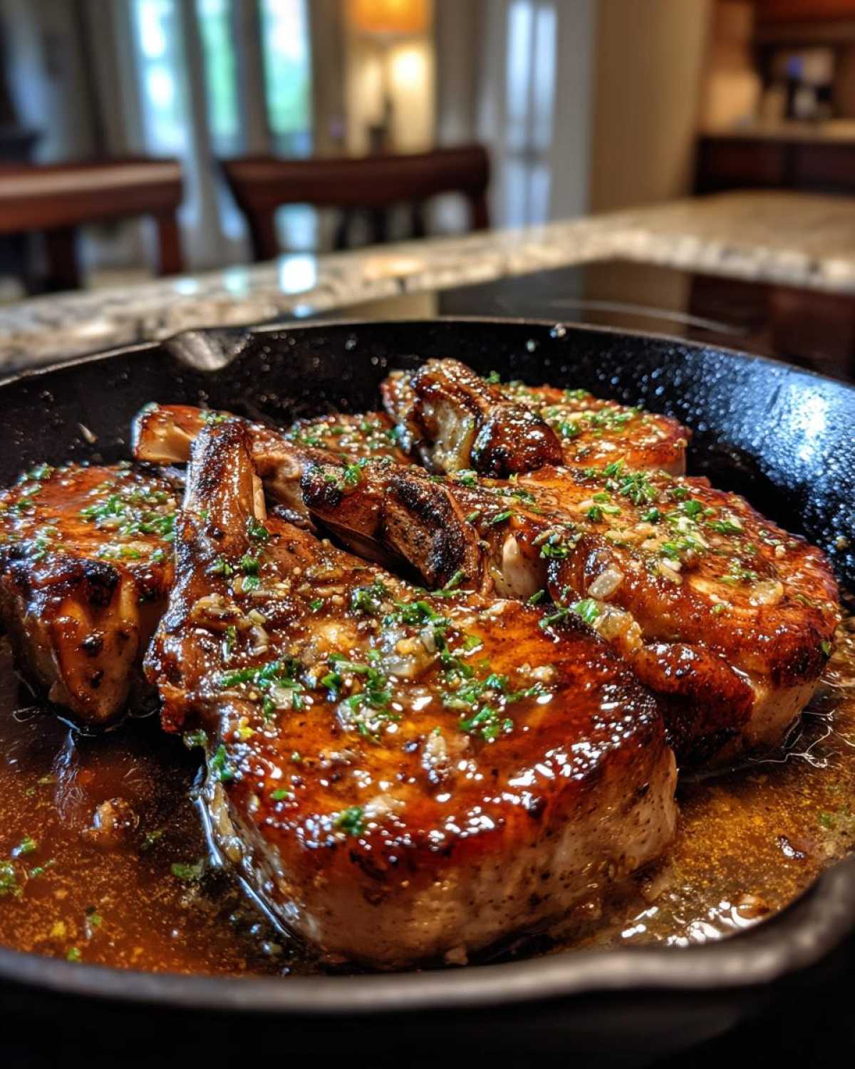 Honey Garlic Pork Chops (20-Minute Skillet Dinner) - detail 3