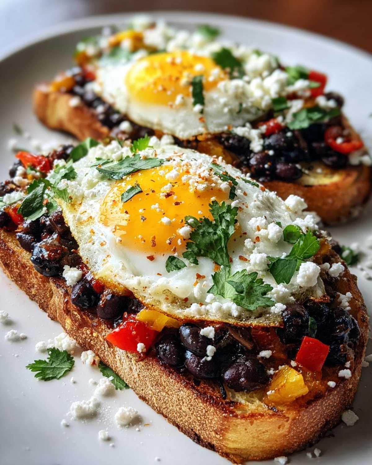 Huevos Rancheros Toast (10-Min Southwestern Breakfast) - detail 2