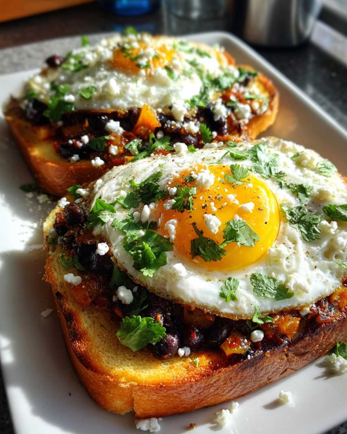 Huevos Rancheros Toast (10-Min Southwestern Breakfast) - detail 4