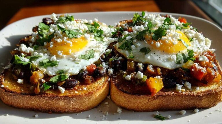 Huevos Rancheros Toast (10-Min Southwestern Breakfast)