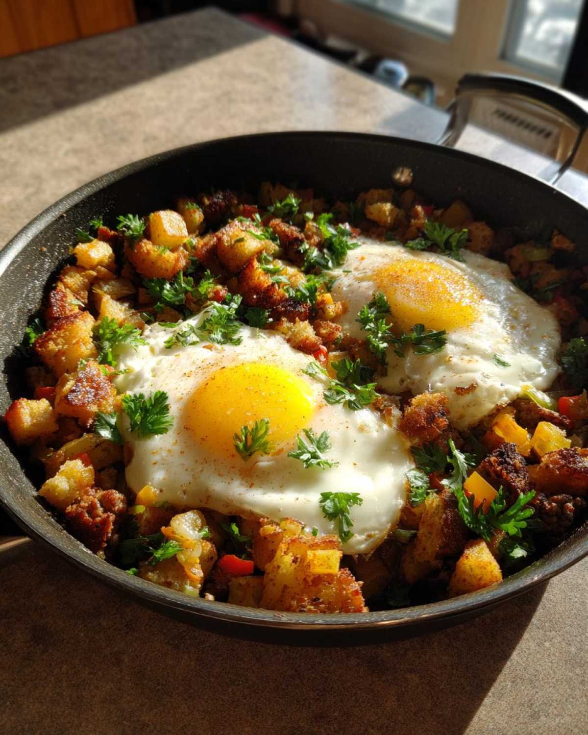 Leftover Stuffing Breakfast Hash (20-Min Morning After Meal) - detail 1