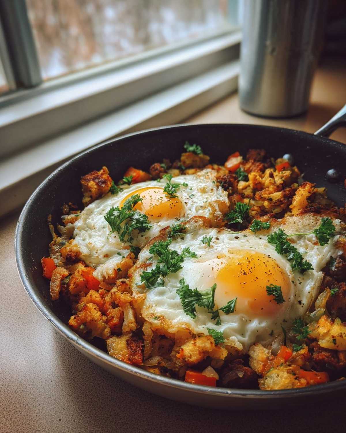 Leftover Stuffing Breakfast Hash (20-Min Morning After Meal) - detail 2