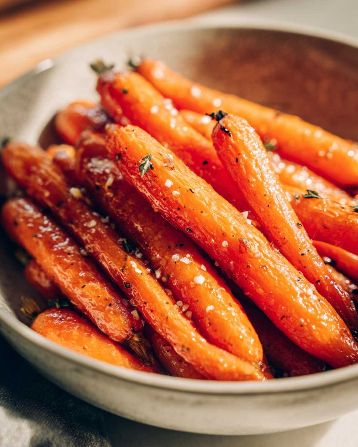 Maple Dijon Glazed Carrots - detail 2