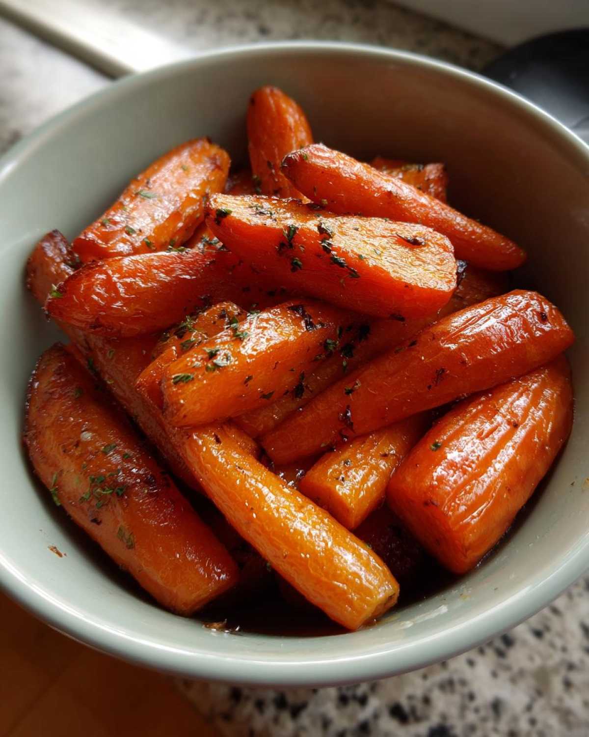 Maple Dijon Glazed Carrots - detail 3