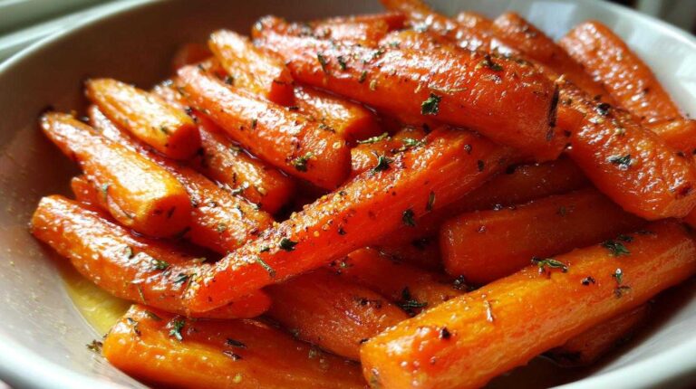 Maple Dijon Glazed Carrots