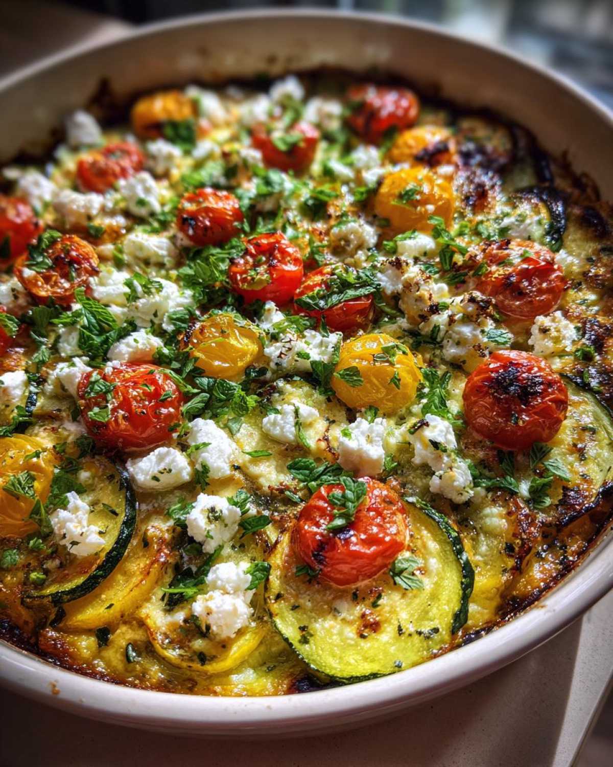 Mediterranean squash casserole - detail 1