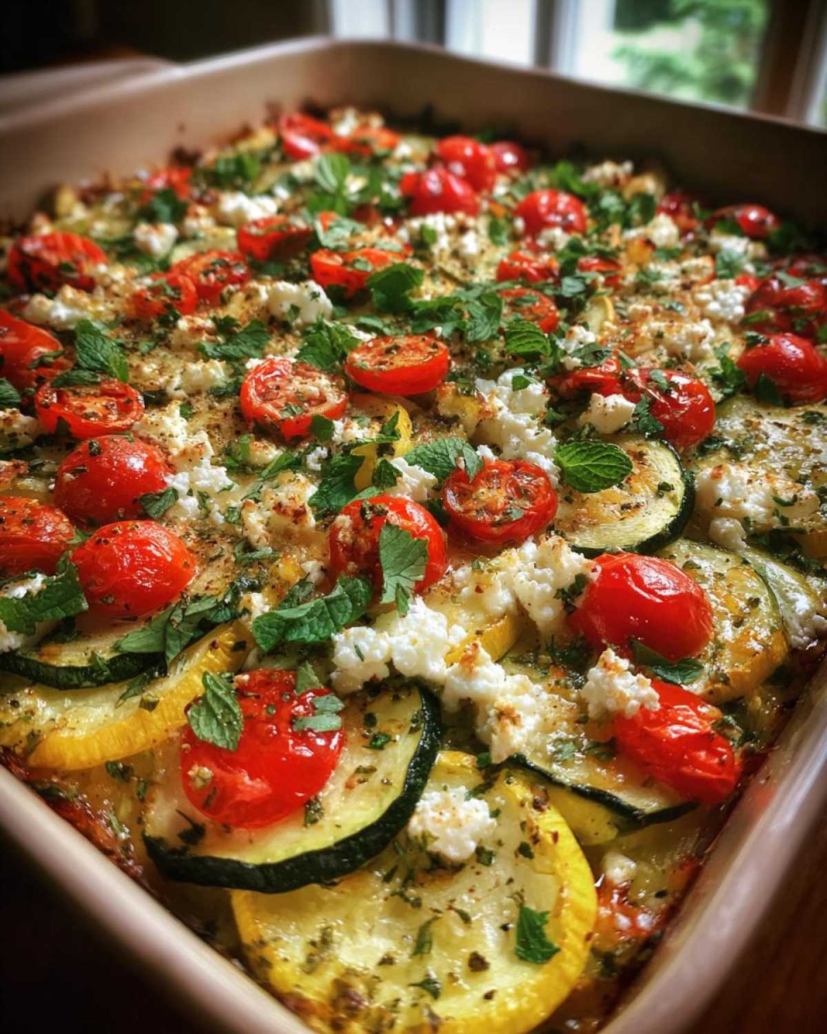 Mediterranean squash casserole - detail 3