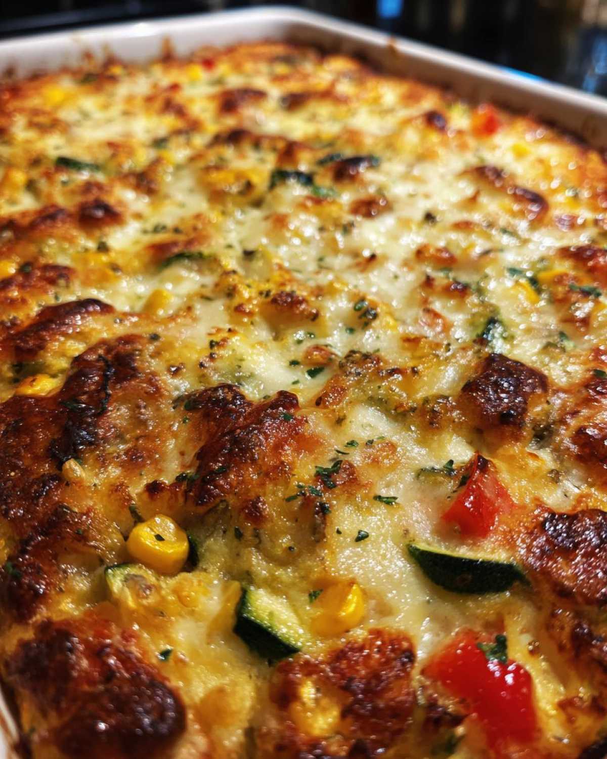 Mexican squash casserole - detail 1