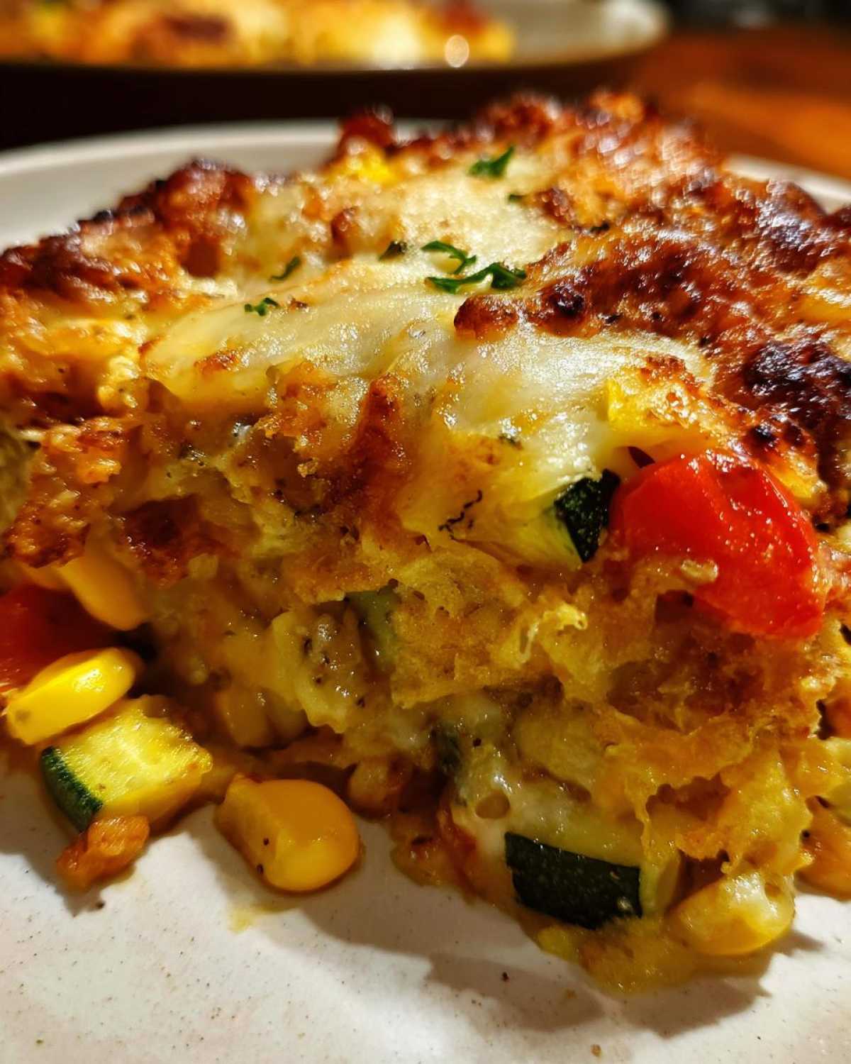 Mexican squash casserole - detail 2