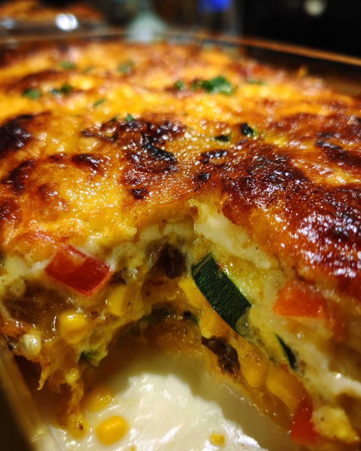 Mexican squash casserole - detail 3