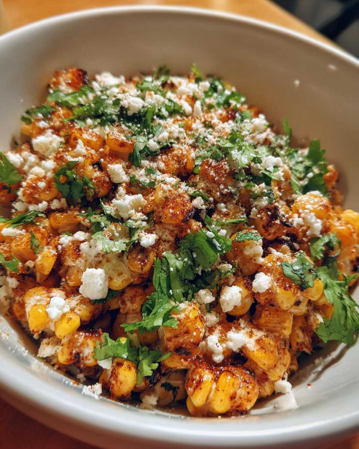 Mexican street corn bowl - detail 1