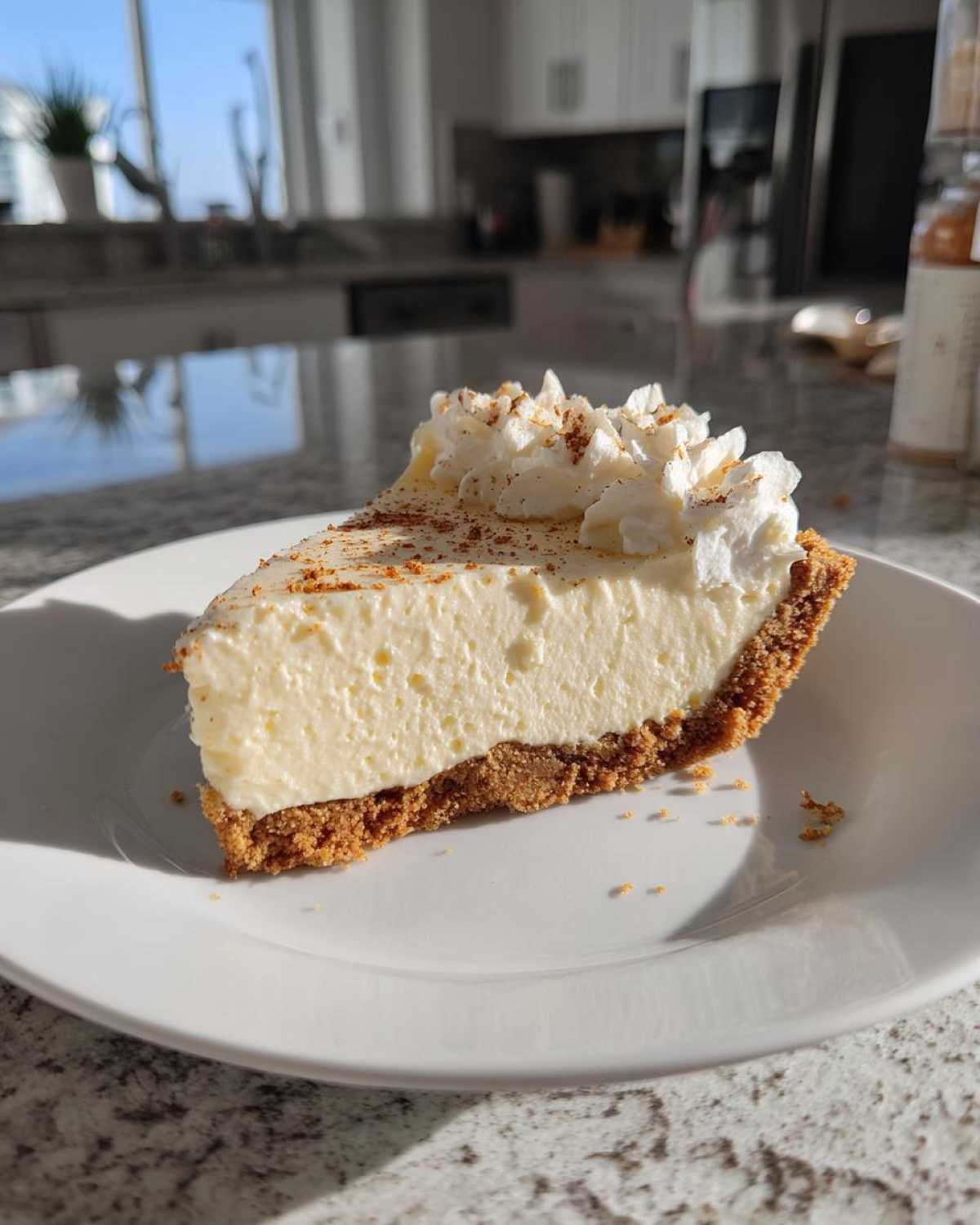 No-Bake Eggnog Pie (15-Minute Prep Holiday Dessert) - detail 2