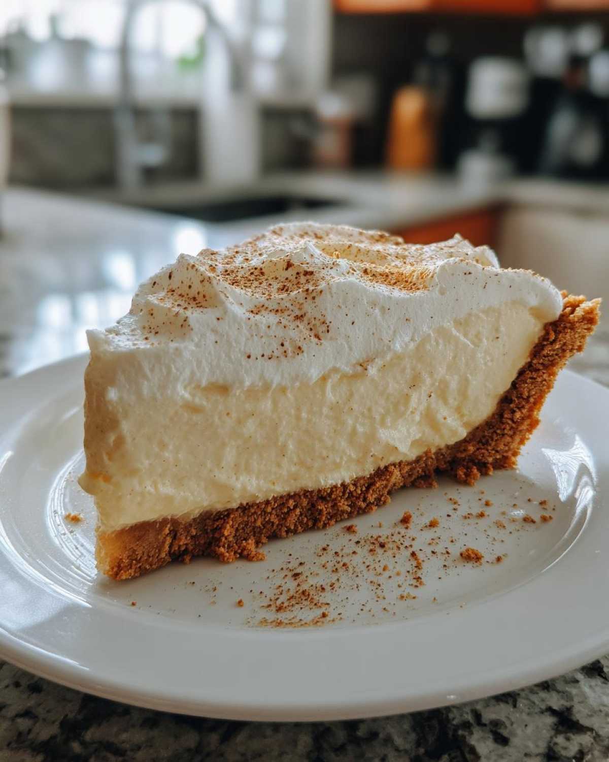 No-Bake Eggnog Pie (15-Minute Prep Holiday Dessert) - detail 3