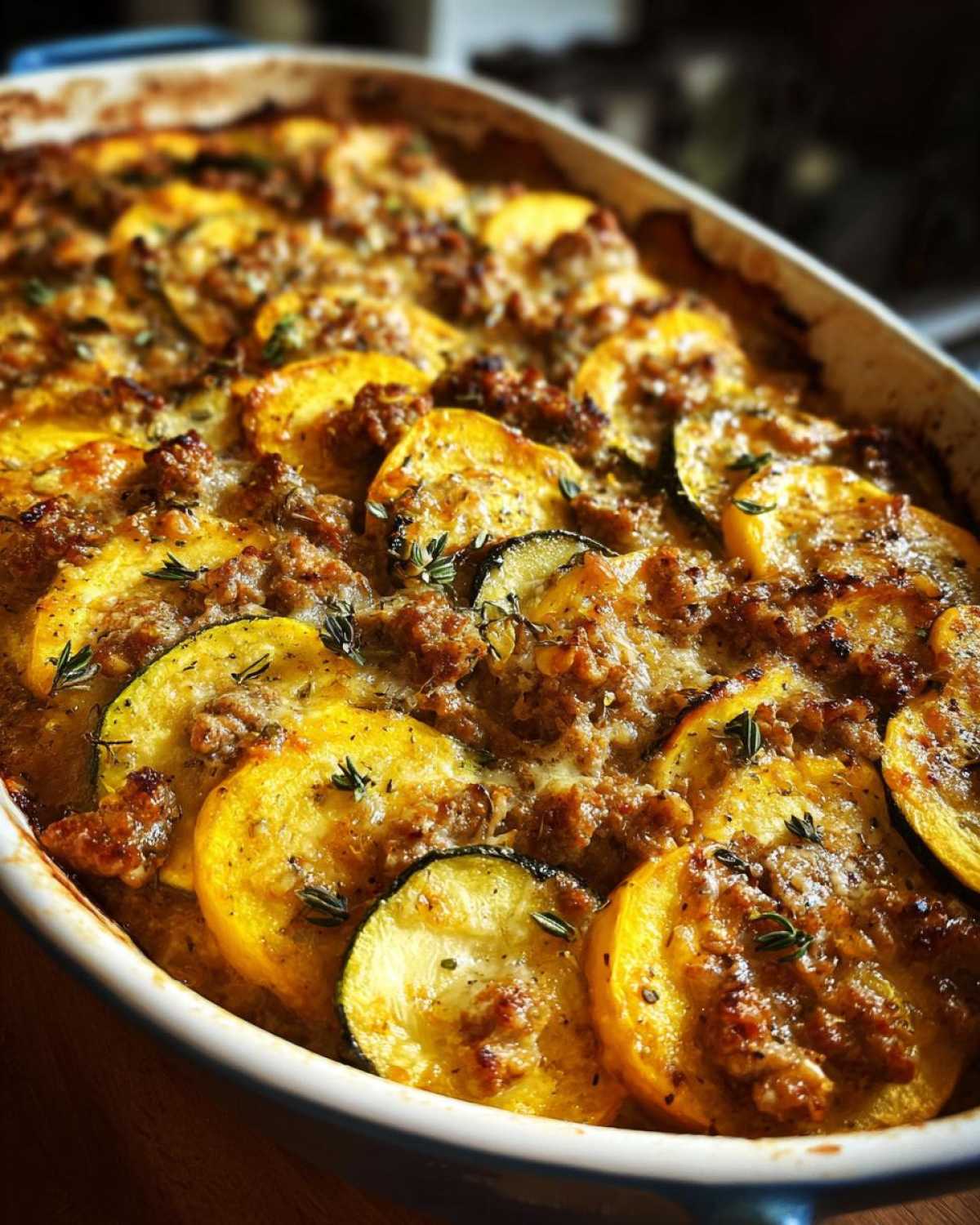 Paleo squash casserole - detail 1
