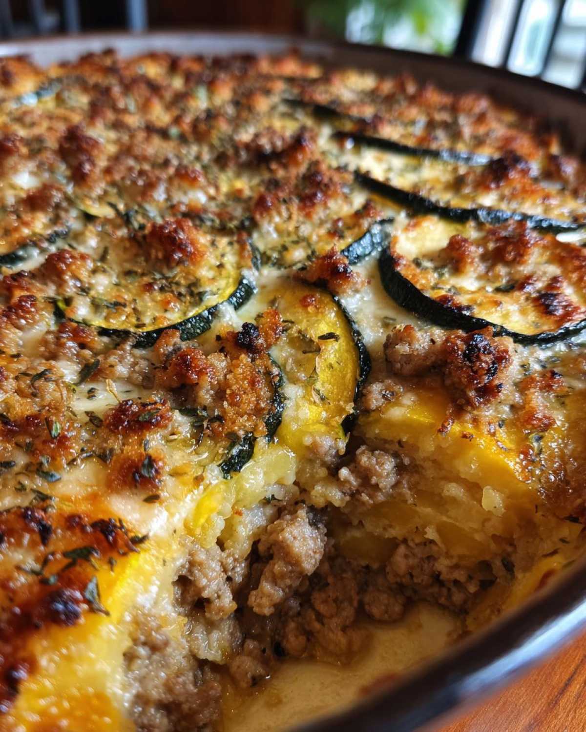 Paleo squash casserole - detail 3