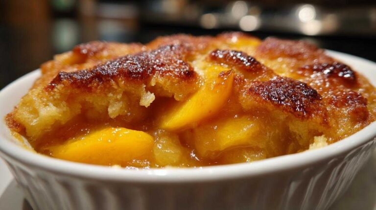 Peach Cobbler with Fresh Peaches