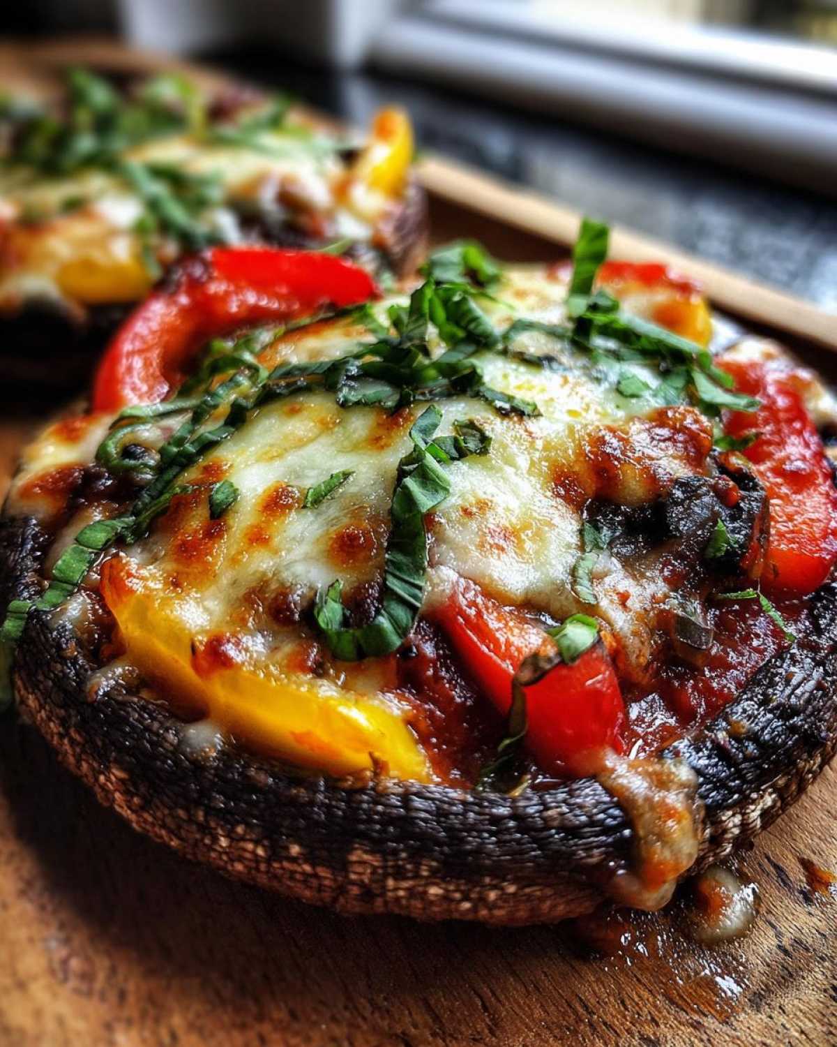 Portobello Mushroom Pizzas - detail 2