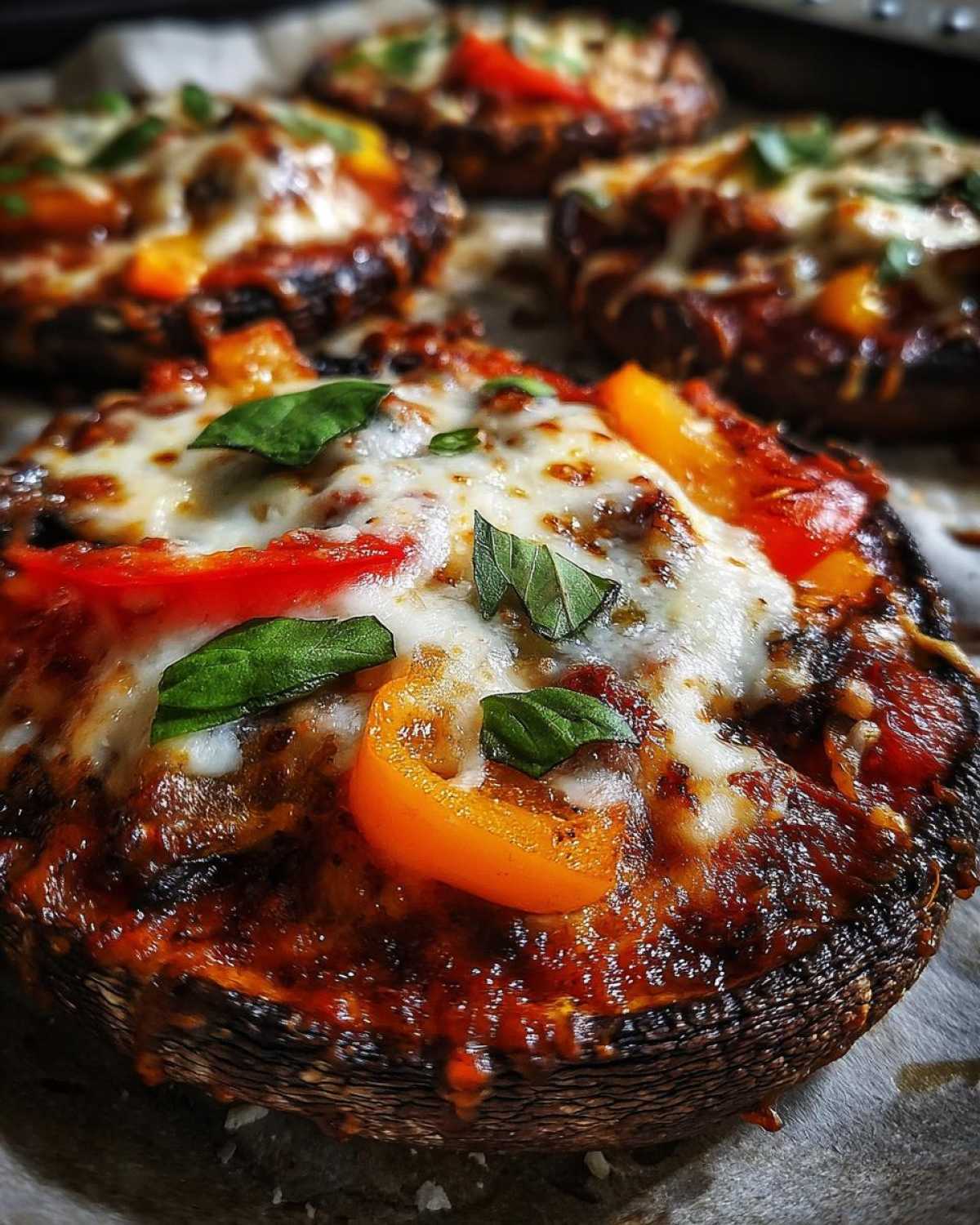 Portobello Mushroom Pizzas - detail 3