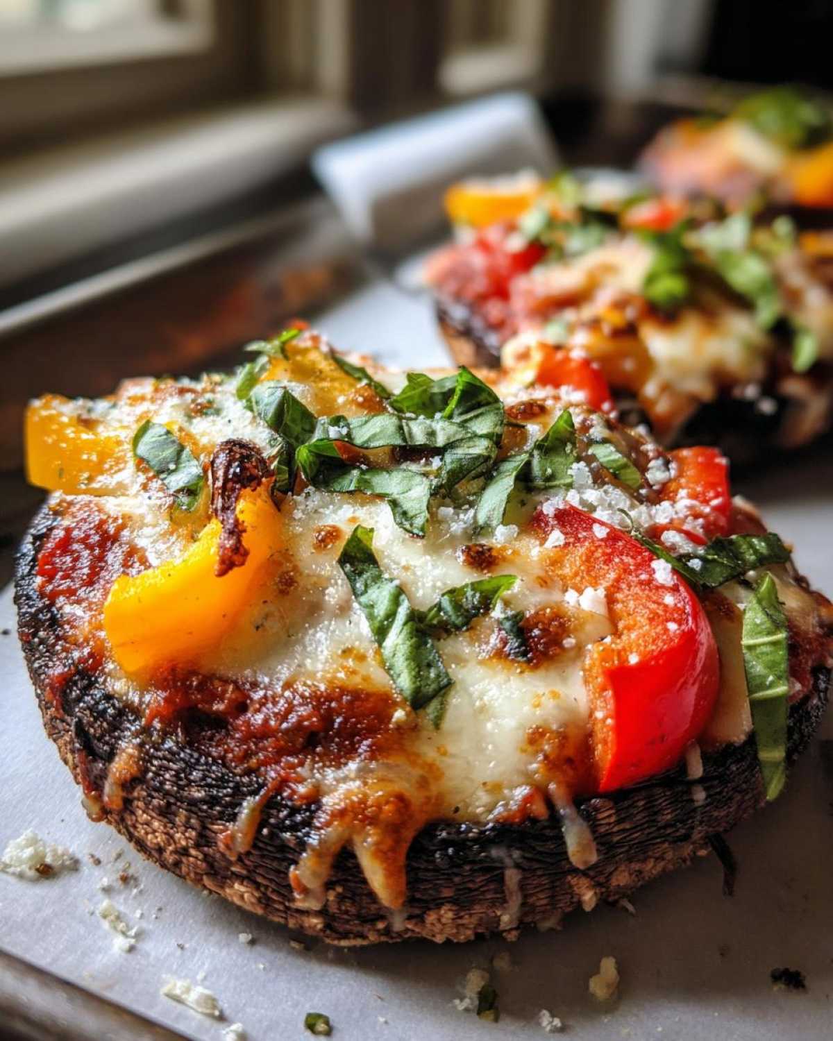 Portobello Mushroom Pizzas - detail 4