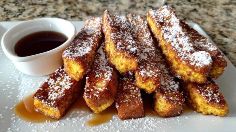 Pumpkin Spice French Toast Sticks (15-Min Fall Breakfast)